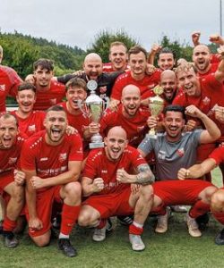 NE Fußball NEB Cup Finaltag Siegerehrung Platz 1,TASV Hessigheim, Foto: Andreas Essig
