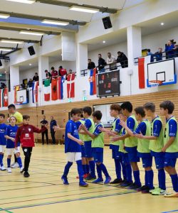 Sporthalle Berufsschulzentrum Römerhügel Fußball-Mini-WM Foto: Andreas Becker