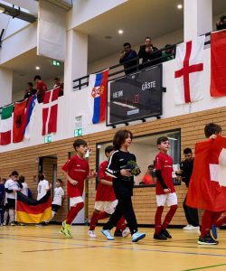 Sporthalle Berufsschulzentrum Römerhügel  Fußball-Mini-WM Foto: Andreas Becker