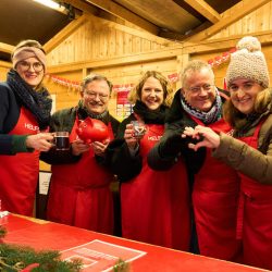 Glühweinstand der LKZ auf dem W-Markt